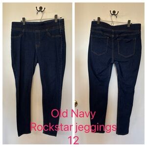 Old Navy Women's Blue Rockstar Jeggings